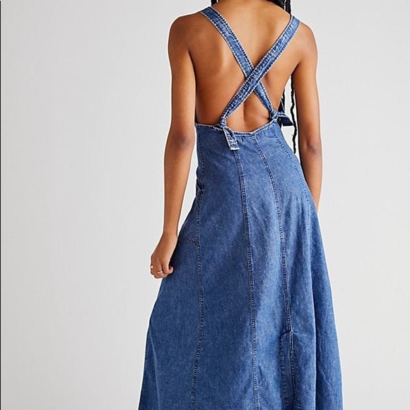 Free People Time After Time Denim Dress - Picture 3 of 5